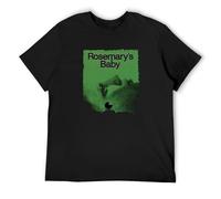 Rosemary's Baby Movie Poster 1968 Men's Cotton T-Shirt Black Shirt Top Tee XXL