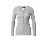 Rosemunde, Femme, Pulls, Gris, Taille: 38 FR Cardigan Gris Clair avec Détails en Dentelle