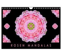 ROSEN MANDALAS (Wandkalender 2027 DIN A4 quer), CALVENDO Monatskalender: Diese ROSEN MANDALAS verbinden die ausdrucksstarke Symbolkraft der Rose mit der beruhigenden Symmetrie der bildhaften Mandalas.