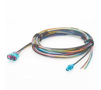 Rosenberger Câble Ethernet H-MTD automobile étanche avec connectivité E6K14M-1CAZ5-Z à E6K10A-1CAZ5-Z et design MQS Open Wire - Idéal pour les systèmes de réseau LiDAR ADAS ECU d'intégration ECU - 5 m