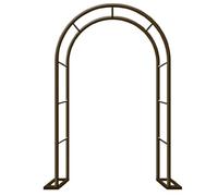 Rosenbogen Arche de jardin de mariage durable marron motif treillis 200 cm x 230 cm résistant aux intempéries parfait pour plantes grimpantes décoration extérieure élégante