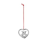 Rosendahl Décoration de Noël Karen Blixen lutins s’embrassant 6.5 cm Argenté