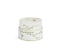 Rosendahl Lot de 2 boîtes à biscuits avec décorations de Noël Blanc