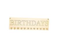 ROSENICE Calendrier en bois pour décorer la maison et se rappeler des anniversaires de la famille et des amis