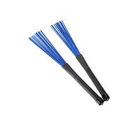 ROSENICE Lot de 2 brosses de batterie avec manches rétractables pour jazz rock Bleu