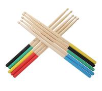 Rosenice - Lot de 5 paires de baguettes de batterie 7A, multicolore