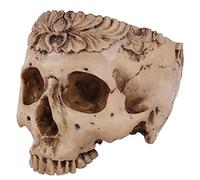 ROSENICE Pot de fleurs en résine en forme de tête de mort humaine pour décoration d'intérieur