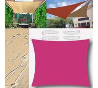 RosenRed - Voile d'ombrage rectangulaire imperméable de 3 x 5 m - Protection UV - Pour jardin et terrasse - Solution d'ombrage avec ensemble de cordes, idéal pour terrasse et arrière-cour