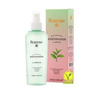 Rosense Eau de rose en spray au thé vert - Spray hydratant pour le nettoyage du visage - Soin du visage végétalien 100 % naturel - 200 ml