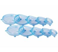 Rosenstein & Söhne 10 couvercles extensibles en silicone 7/10/12/15/17 cm