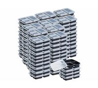 Rosenstein & Söhne 100 boîtes de conservation 3 compartiments avec couvercles - 850 ml