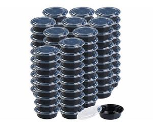 Rosenstein & Söhne 100 boîtes de conservation rondes avec couvercles - 900 ml