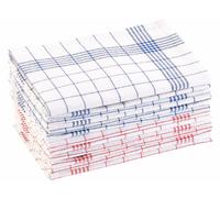 Rosenstein & Söhne Torchons à vaisselle Pack de 12 70 x 50 cm Lin et coton OEKO-TEX® Standard 100