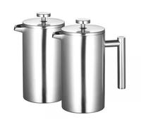 Rosenstein & Söhne 2 cafetières à piston 1 L avec pichet isotherme à double paroi