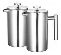 Rosenstein & Söhne : 2 cafetières à piston 1 L avec pichet isotherme à double paroi G