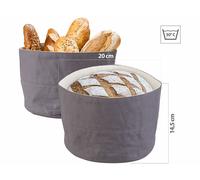 Rosenstein & Söhne Corbeilles à pain en coton Ø 20 cm – Lot de 2