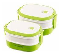 Rosenstein & Söhne Lunch box 2 pièces 700 ml – 2 étages avec poignée – Sans BPA