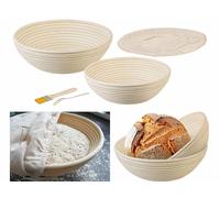 Rosenstein & Söhne 2 paniers à lever pour pain avec torchons