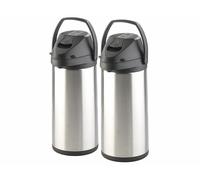 Rosenstein & Söhne 2 pichets isothermes à double paroi en acier inoxydable - 5 L