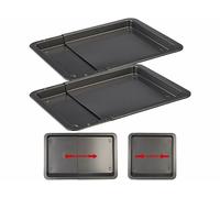 Rosenstein & Söhne 2 plaques de cuisson extensibles antiadhésives