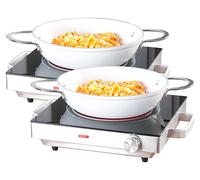 Rosenstein & Söhne 2 plaques de cuisson vitrocéramique à infrarouge 2000 W