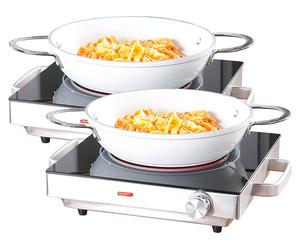 Rosenstein & Söhne 2 plaques de cuisson vitrocéramique à infrarouge 2000 W