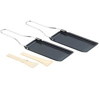 : 2 poêlons à fromage pour barbecue, avec manche pliable