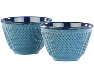 Rosenstein & Söhne 2 tasses à thé style Arare - Bleu