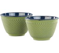 Rosenstein & Söhne 2 tasses à thé style Arare - Vert cuivre