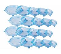 Rosenstein & Söhne 20 couvercles extensibles en silicone 7/10/12/15/17 cm
