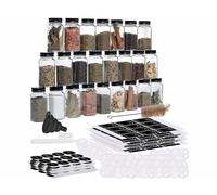 Rosenstein & Söhne 24 bocaux à épices 120 ml avec étiquettes et saupoudreurs