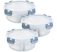 Rosenstein & Söhne Boîtes de conservation en verre à 3 compartiments –20 °C à 520 °C –3 pièces