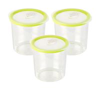 Rosenstein & Söhne 3 boîtes rondes pour mise sous vide -1 L