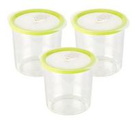 3 boîtes rondes pour mise sous vide -1 L [Rosenstein & Söhne]