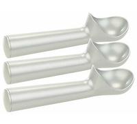 Rosenstein & Söhne 3 cuillères à glace en aluminium pour boules Ø 5 cm