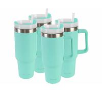 Rosenstein & Söhne 4 gobelets isothermes 1,2 L à double paroi - coloris vert d'eau