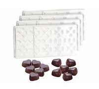 Rosenstein & Söhne 4 moules à chocolat - Petits Coeurs