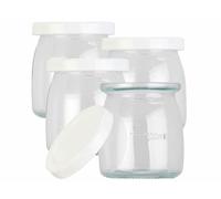 Rosenstein & Söhne 4 pots en verre avec couvercles pour yaourtière JM-300