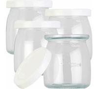 Rosenstein & Söhne – Pots en verre pour yaourtière JM-300, 4 pots avec couvercles