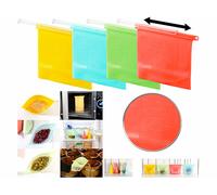 Rosenstein & Söhne 4 sachets alimentaires refermables en silicone,1000 ml