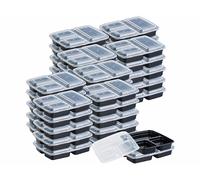 Rosenstein & Söhne 40 boîtes de conservation 3 compartiments avec couvercles - 850 ml