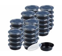 Rosenstein & Söhne 40 boîtes de conservation rondes avec couvercles - 900 ml