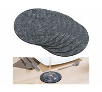 Rosenstein & Söhne 6 dessous-de-plat en feutre - Ø 10 cm - Gris foncé