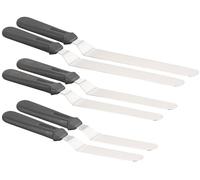 Rosenstein & Söhne 6 spatules en acier inoxydable avec manche ergonomique de tailles différentes