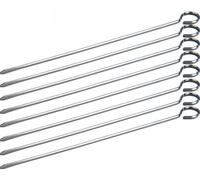 Rosenstein & Söhne Piques à brochettes 8 pièces en acier inoxydable
