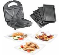 Appareil à croque-monsieur 800 W avec fonctions gaufrier et grill de table Rosenstein & Söhne