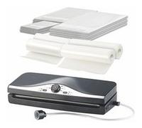 Rosenstein & Söhne : Appareil de mise sous vide avec 4 rouleaux de film et 15 sachets G