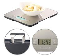 Rosenstein & Söhne – Balance de cuisine numérique en acier inoxydable avec minuterie