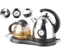 Rosenstein & Söhne Bouilloire avec théière, affichage température et plaque chauffante