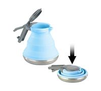 Rosenstein & Söhne Bouilloire pliable en silicone et acier inoxydable - 1,5 L